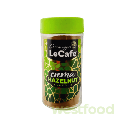 Кава розчинна LeCafe Crema Hazelnut 75г скло /уп.6шт/