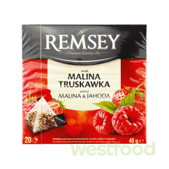 Чай RAMSEY пірамід.20*2г Малина-полуниця