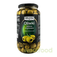 Оливки HELKOM зелені б/к 935г скло /в уп.6шт/