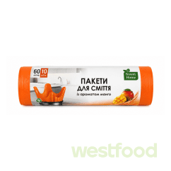 Пакети д/сміття SweetHome з Вушками 60л 10шт МАНГО