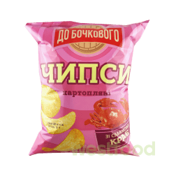 Чипси картопляні До Бочкового 100г Краб /уп.16шт/