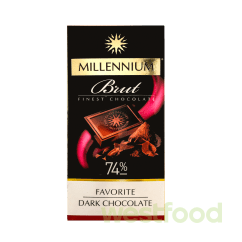Шоколад Millennium Favorite Brut екстра чорн.74% 100г