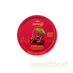 Льодяники Kalfany 150г Cherry Candies вишня ж/б /в уп.10 шт/