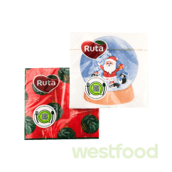 Серветки Ruta Різдво 33*33 20л 2ш в асорт