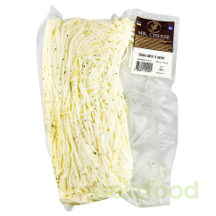 Прод.сирн.Сулугуні 1кг Соломка Біла Зелень та Сметана Mr.Cheese