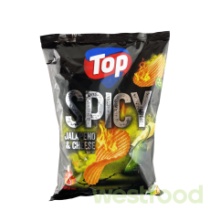 Чіпси ТОР  Рифлені Spicy Халапеньо і сир 150г /в уп.20шт/