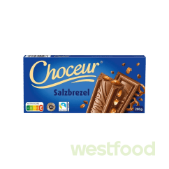 Шоколад Choceur крендель з сіллю 200г Salzbrezel