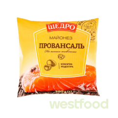 Майонез Щедро 300г Провансаль 67% філ-пак/в уп.38шт/