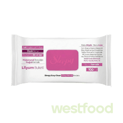 Серветки вологі SLEEPY Easy Clean Lilium Bouquet 100шт рожев клап