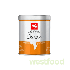Кава мелена Illy  ETIOPIA ж/б 125г /уп.12шт/