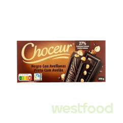 Шоколад Choceur чорн.з фундуком 200г NegroConAvellanas