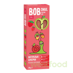 Цукерки Bob Snail яблучно-полуничні 30г