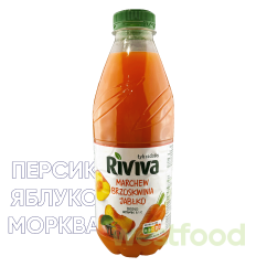 Сік Riviva 1л Морква-Персик-Яблуко /в уп.6шт/