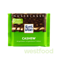 Шоколад Ritter Sport молочн.шок і кешью Cashew100г, шт