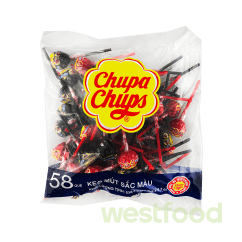 Льодяники Chupa Chups Кола та полуниця Пакет 58шт*9,3г