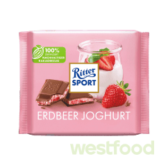 Шоколад Ritter Sport Strawberry Joghurt 100г /в уп.12шт/