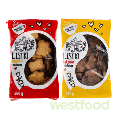 Печиво Листочки 260г в асорт. /уп.10шт/