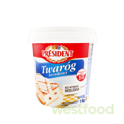 Сир PRESIDENT Tworog Sernikowy 1кг