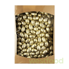 Шоколадні яйця, ящик 5кг Золоті (з горіховим праліне)