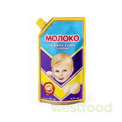 Молоко згущене з цукром 290г дой-пак ПМКК /уп.20шт/
