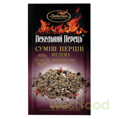 Приправа Любисток Пекельний суміш перців мелена 15г