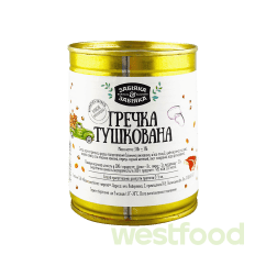 Гречка тушкована ж/б 330г Забіяка /в уп.6шт/