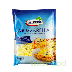 Сир Mozzarella 150г стружка Mlekpol /уп.12шт/