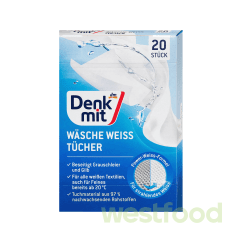 Серветки Denkmit для прання білих речей 20шт