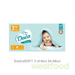Підгузники Dada ExstraSOFT 3 (4-9кг) 54-56шт/в уп.6шт/