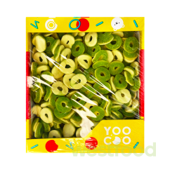 Жув.цукерки YooCoo 1,5кг Кільце Яблуко/Apple Ring