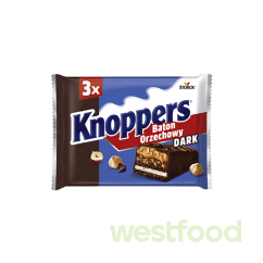 Батончик Knoppers 3*40г Dark Orzechowy /уп.15шт/
