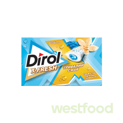 Жувальна гумка Dirol X-Fresh свіжість м'яти та ванілі 19,5г /уп.16шт/