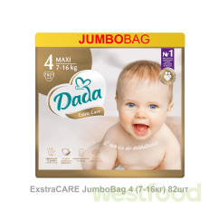 Підгузники Dada ExstraCARE JumboBag 4 (7-16кг) 82шт
