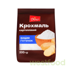 Крохмаль картопляний 200г ДЕКО /уп.30шт/