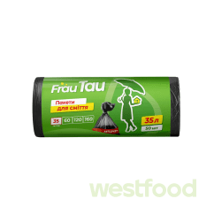 Пакети д/сміття FrauTau міцні HDPE  35л 50шт