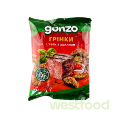 Сухар GONZO 50г Грінки житні Стейк з аджикою