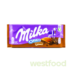 Шоколад Milka 100г Oreo Brownie /в уп.22шт/