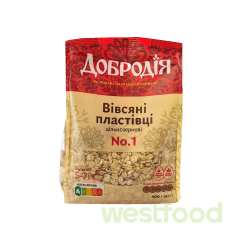 Пластівці вівсяні №1 400г Добродія /уп.20шт/