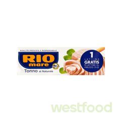 Тунець RIOmare в вл.соку 4шт*80г /ящ.24уп/