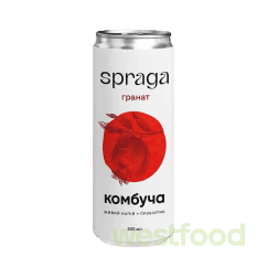 Напій Комбуча Spraga 330мл ж/б Гранат /уп.12шт/