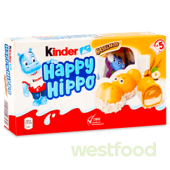 Батончик Kinder Happy Hippo Haselnuss, 5*20,7г/в уп.10шт/