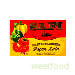 Філе сардини SAFI з овочами 105г картон /уп.12шт/