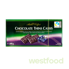 Цукерки MaitreTruffout ChocolateThins 200г смородина /уп.16шт/
