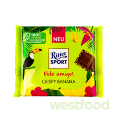 Шоколад Ritter Sport Crispy banana 100г, шт /в уп.11шт/