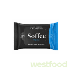Серветки вологі Soffee 20шт антибактеріальні /уп.48шт/