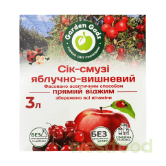 Сік Garden Gadz смузі 3л яблучно-вишневий з м'якоттю /в уп.2 шт/