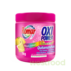 Кисневий відбілювач Romar Oxi Power 1кг для кольор. речей /уп.6шт/