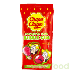 Жув.гумка Chupa Chups Солодка вата Полуниця 11г /уп.12шт/