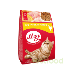 Корм МЯУ 300г для котів_Курячий