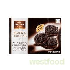 Печиво FeinyBiscuits Black&Chocolate 176г /в уп.18шт/